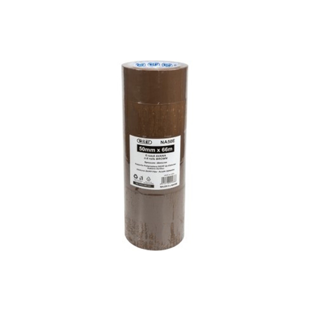 Nastro adesivo da imballo 50 x 66 mt, marrone avana