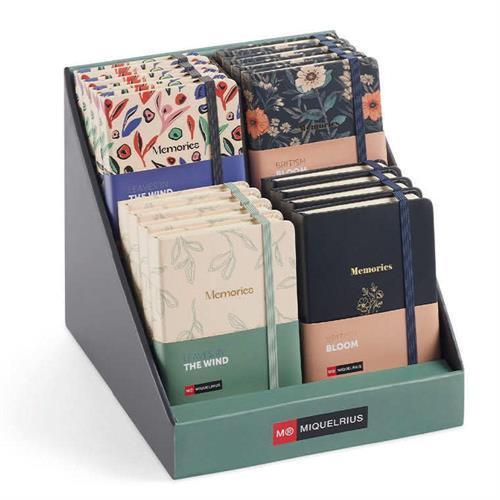 Miquelrius Display Logbooks Wind & bloom, 16 pezzi