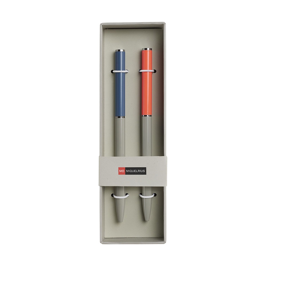 Miquelrius Display 12 Sets da 2 Penna in metallo