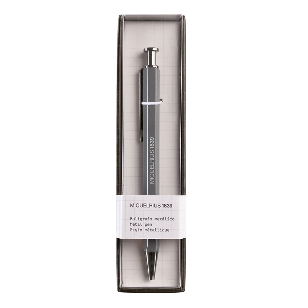 Miquelrius Display 12 Penne in metallo Back2basics, 12 pezzi