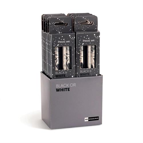 Miquelrius Display 12 Sets Matite Black or White