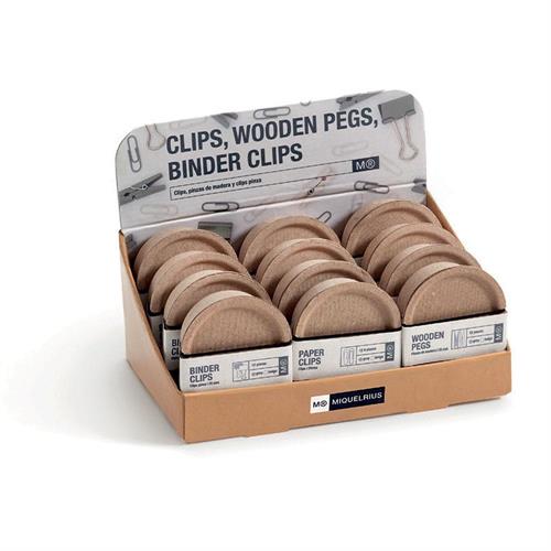 Miquelrius Display 12 Paper Clips boxes, 12 pezzi