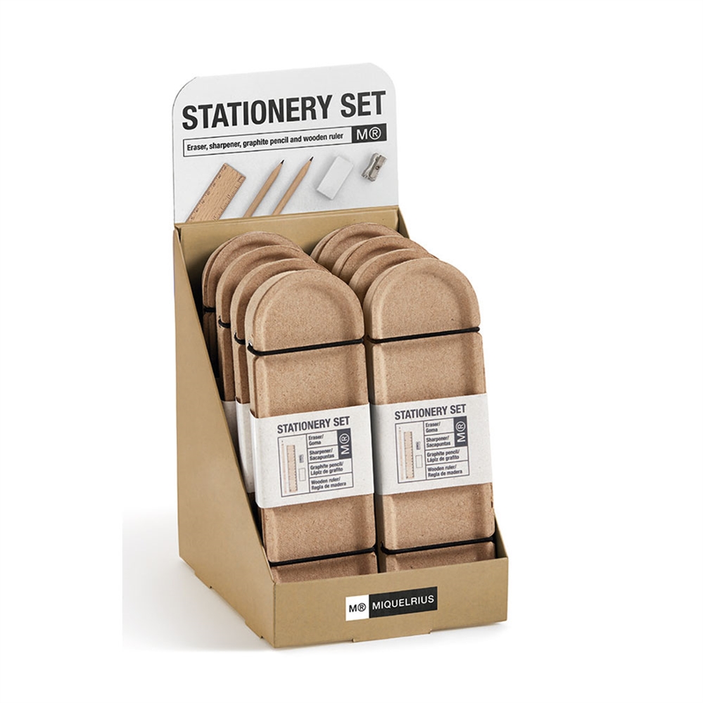Miquelrius Display 8 Stationery Sets, 8 pezzi