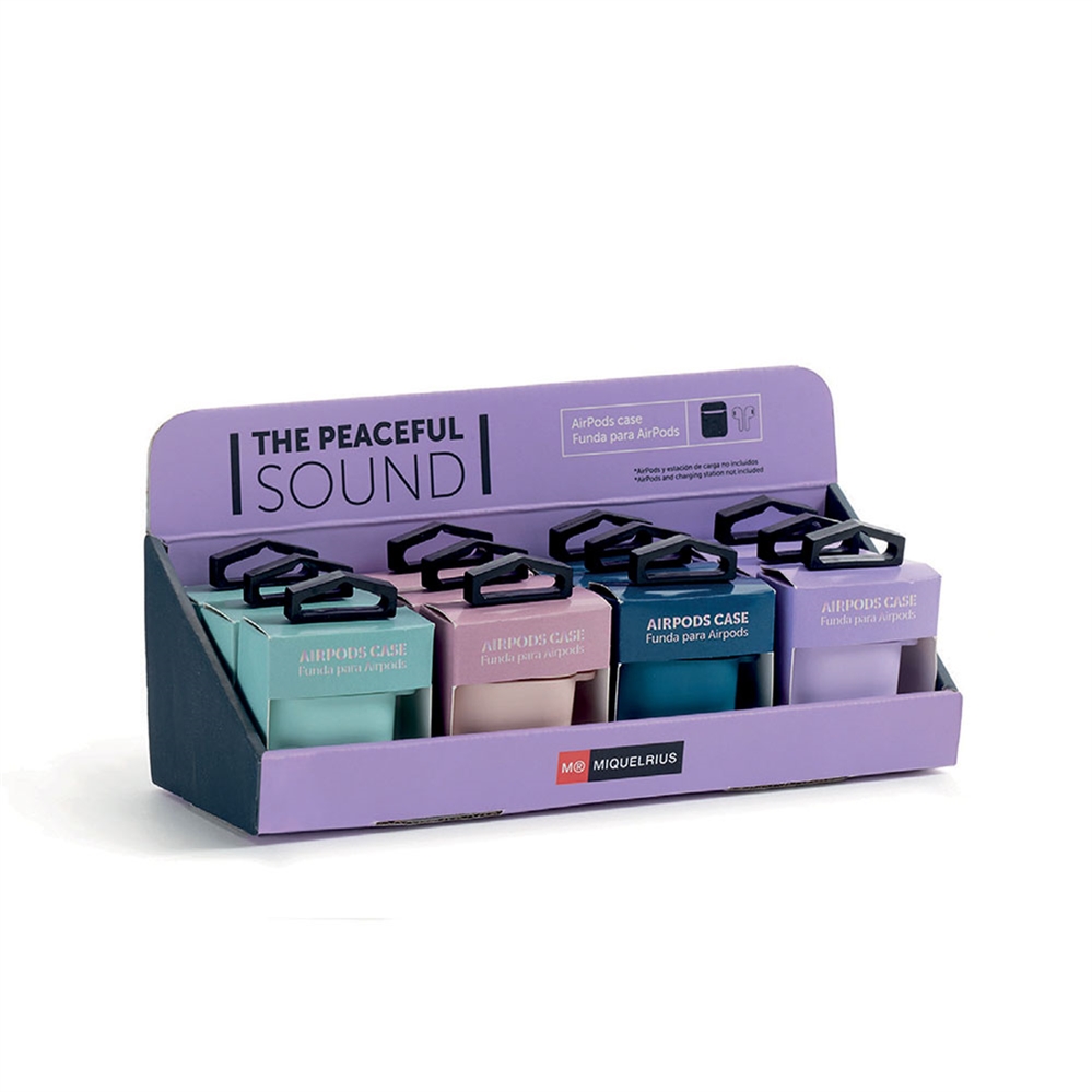 Miquelrius Dispaly 12 Case per Airpods, 12 pezzi