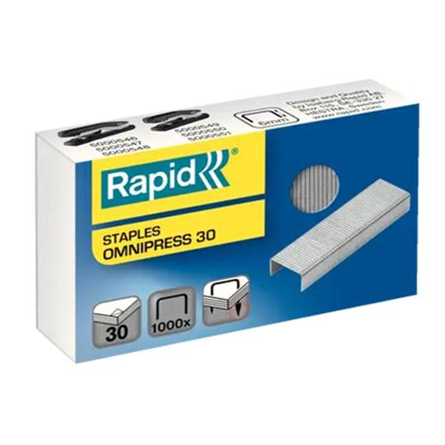 RAPID Punti metallici Omnipress 30, 1000 pezzi