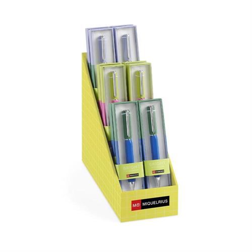 Miquelrius Display Penna in metallo bright, 12 pezzi