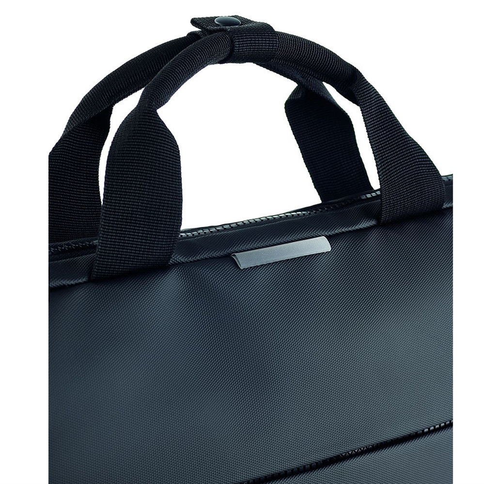 Miquelrius Borsa PC idrorepellente con tracolla, Nero