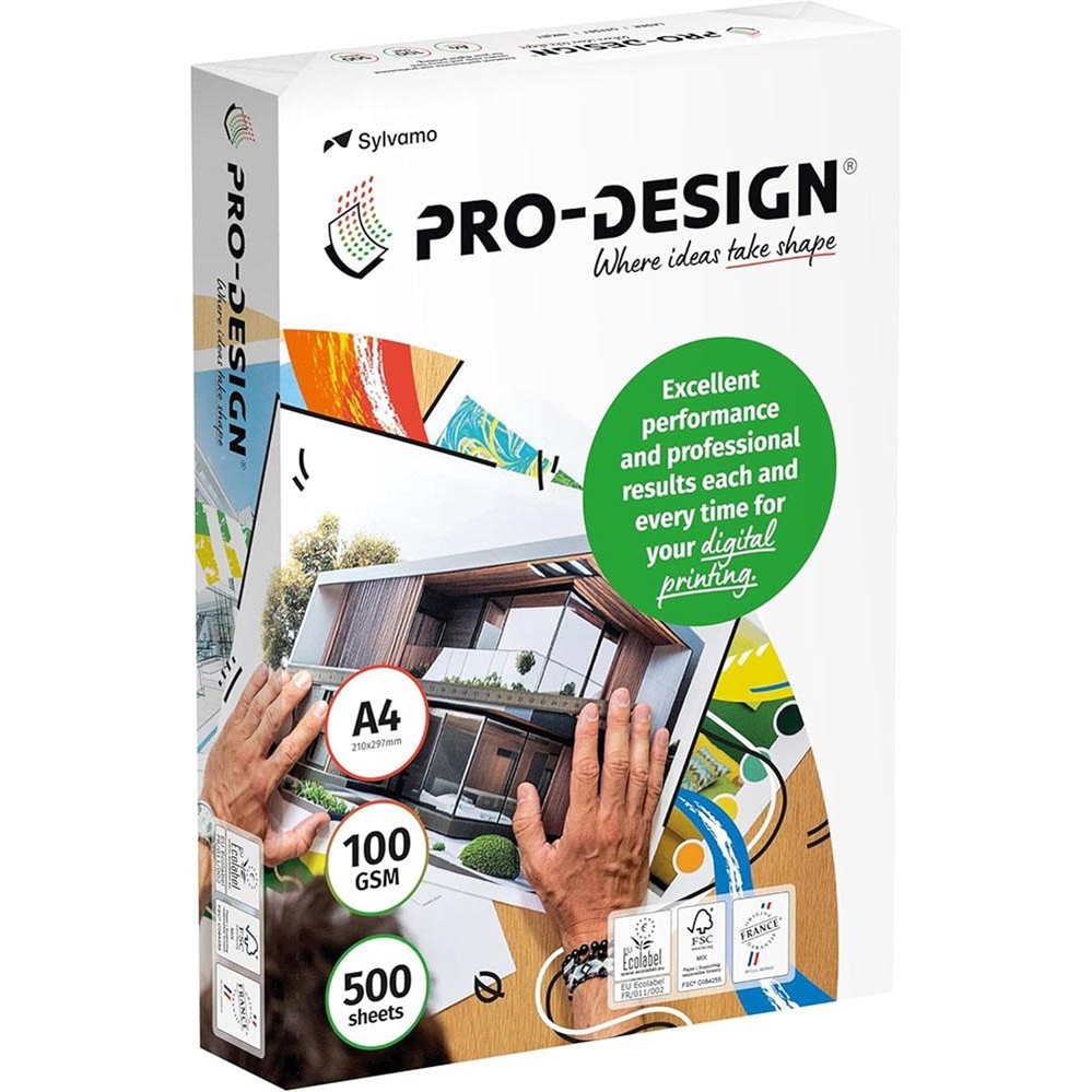 PRO DESIGN Carta A4 per fotocopie 100 gr, 500 fogli