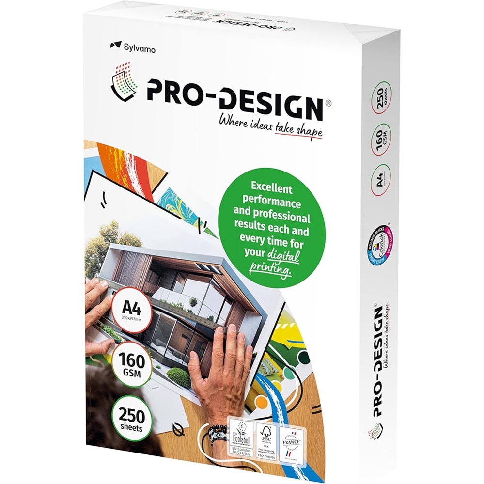 PRO DESIGN Carta A4 per fotocopie 160 gr, 250 fogli