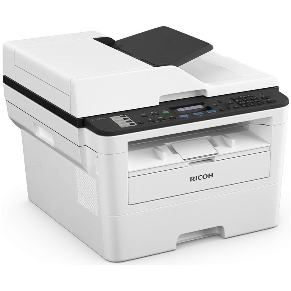 RICOH Stampante Multifunzione Laser A4 SP230SFNW, Bianco e nero