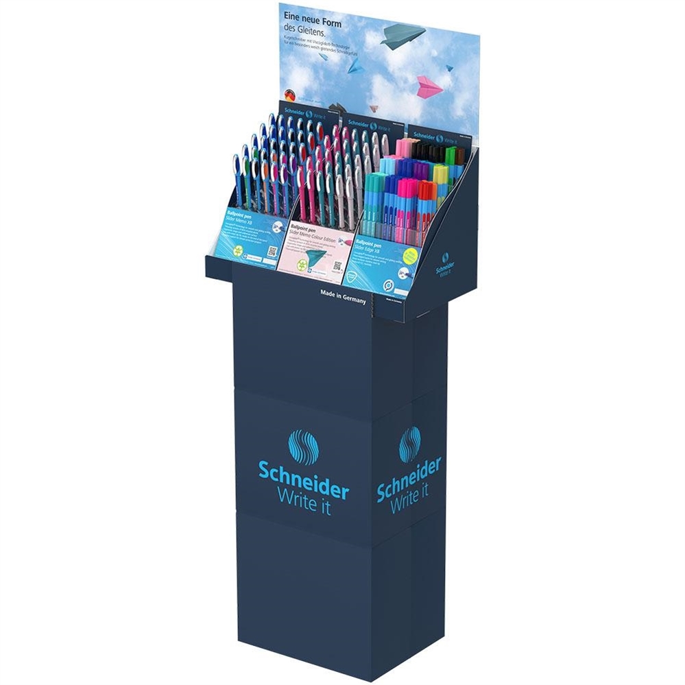 SCHNEIDER Espositore TOWER SLIDER + 10 blister evidenziatori in omaggio
