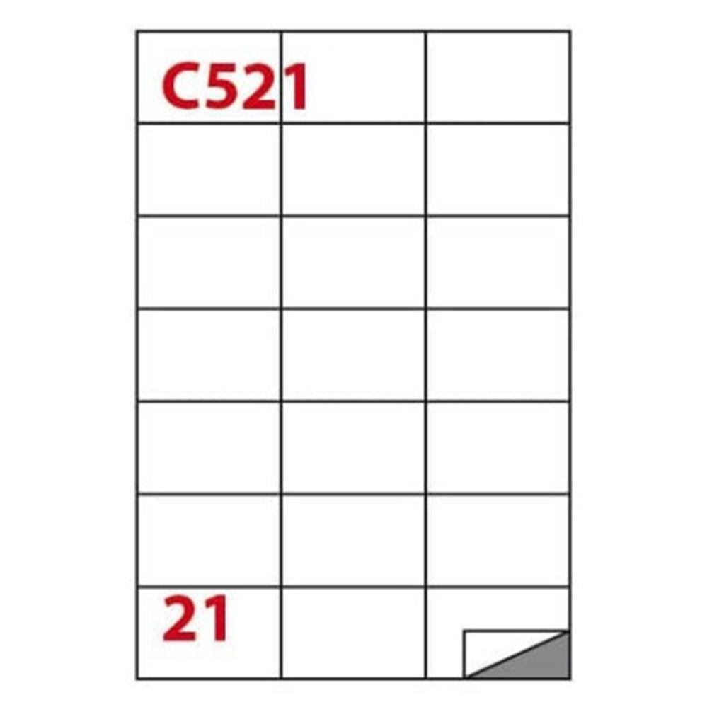 MARKIN Etichette bianche A4, 70x42 mm, senza margine, 2100 etichette