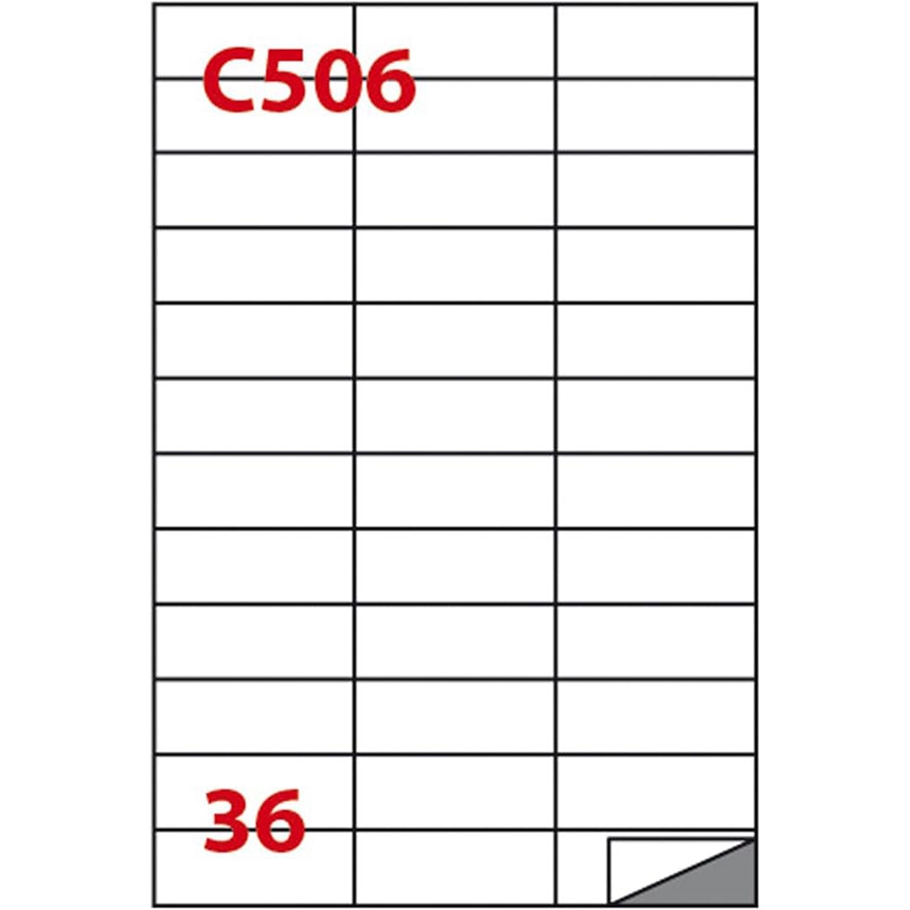 MARKIN Etichette bianche A4, 70x25 mm, senza margine, 3600 etichette