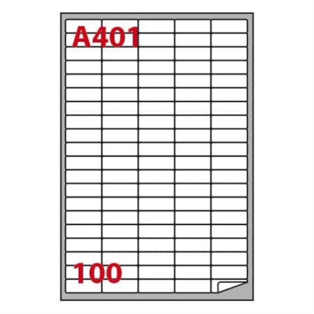 MARKIN Etichette bianche A4, 37x14 mm, 10.000 etichette