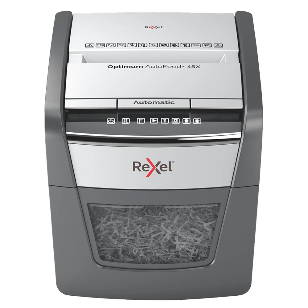REXEL Distruggidocumenti Optimum AutoFeed+ 45X, frammenti, 45 fogli