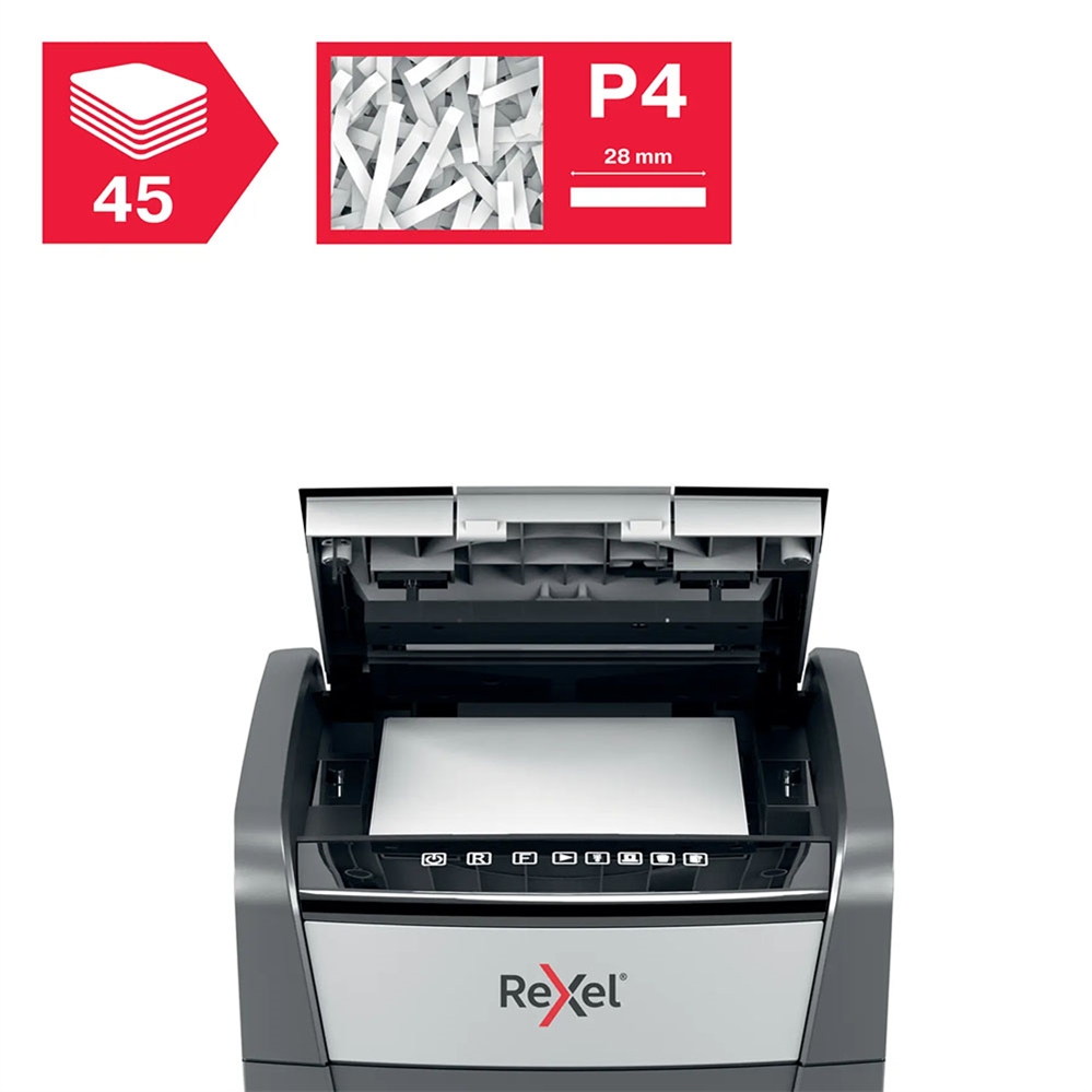 REXEL Distruggidocumenti Optimum AutoFeed+ 45X, frammenti, 45 fogli
