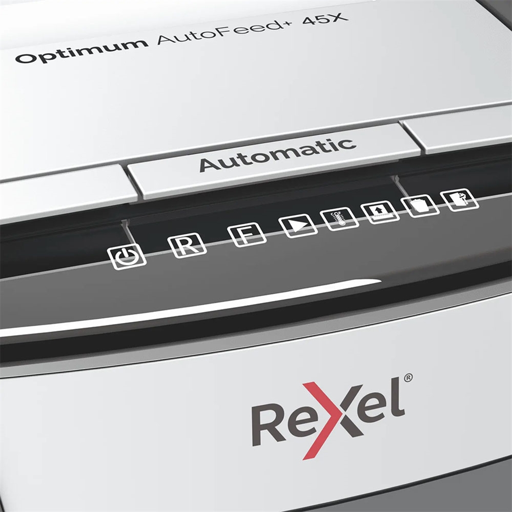 REXEL Distruggidocumenti Optimum AutoFeed+ 45X, frammenti, 45 fogli