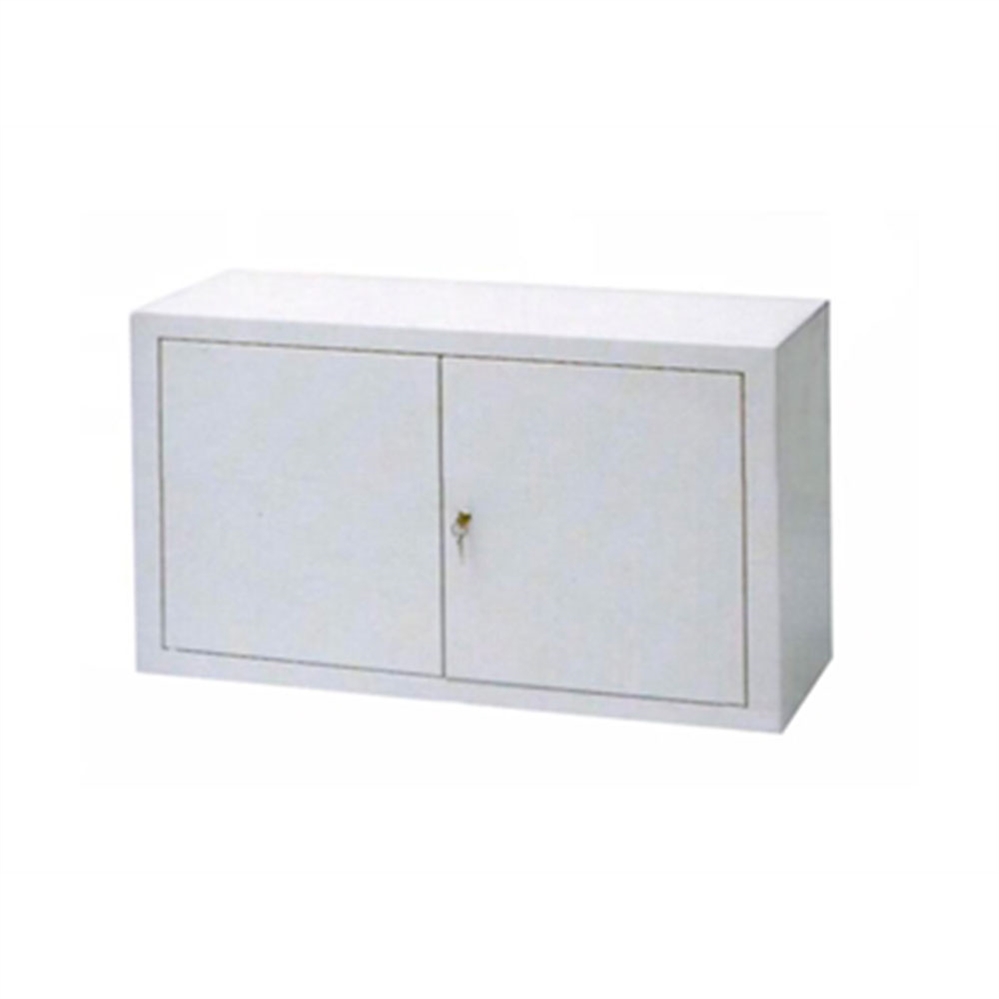 Armadietto Pensile 2 ante 80x33x45 cm, con serratura, 3 ripiani, Bianco