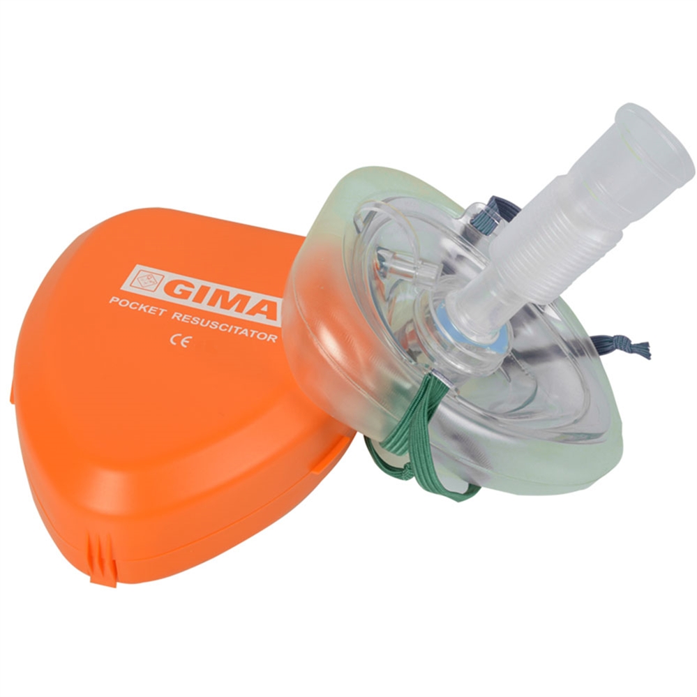GIMA Mascherina Rianimazione CRP Pocket Mask con custodia rigida