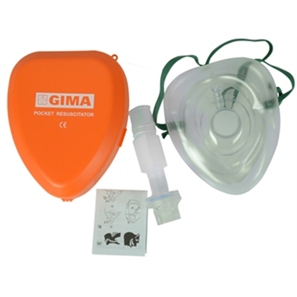 GIMA Mascherina Rianimazione CRP Pocket Mask con custodia rigida