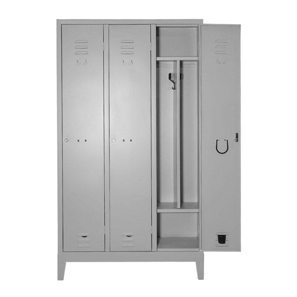 Armadietto spogliatoio sporco/pulito 3 posti, 101x33x180H cm