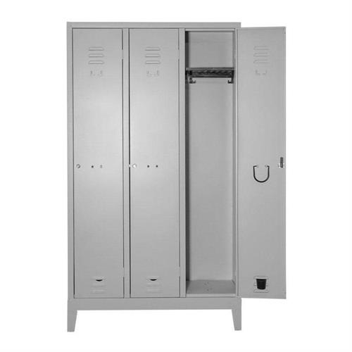 Armadietto spogliatoio 3 posti, 101x33x180H cm