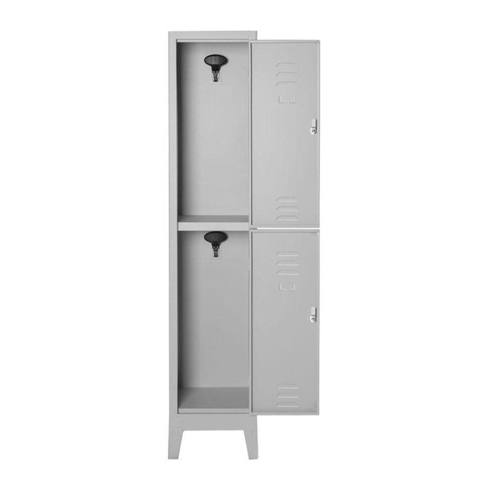 Armadietto spogliatoio multiplo 2 posti sovrapposto, 36x33x180H cm