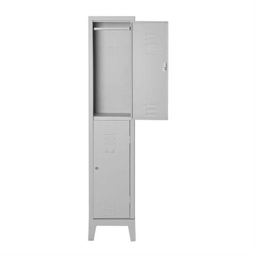 Armadietto spogliatoio multiplo 2 posti sovrapposto, 36x50x180H cm