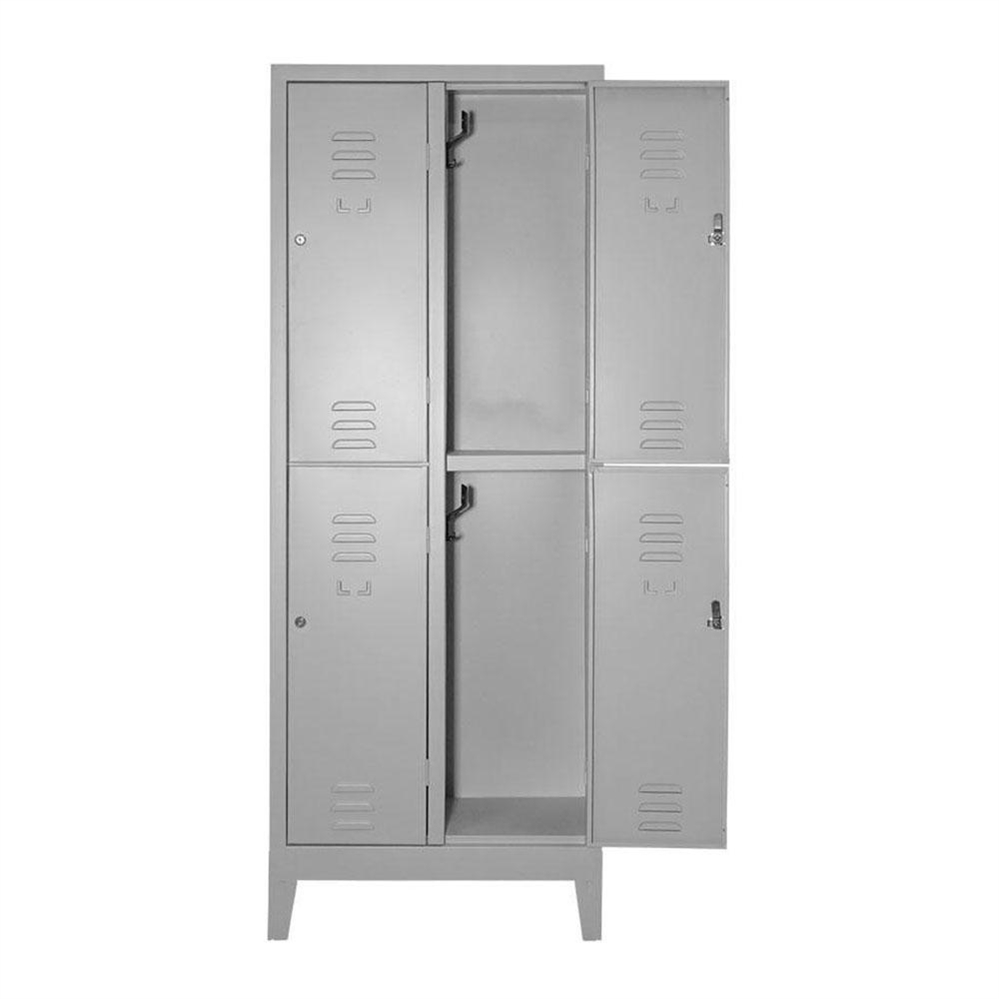 Armadietto spogliatoio multiplo 4 posti sovrapposto, 69x33x180H cm