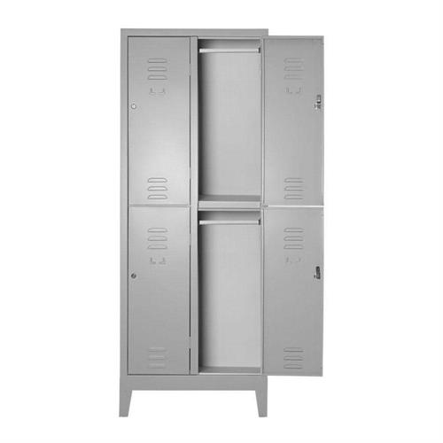 Armadietto spogliatoio multiplo 4 posti sovrapposto, 69x50x180H cm