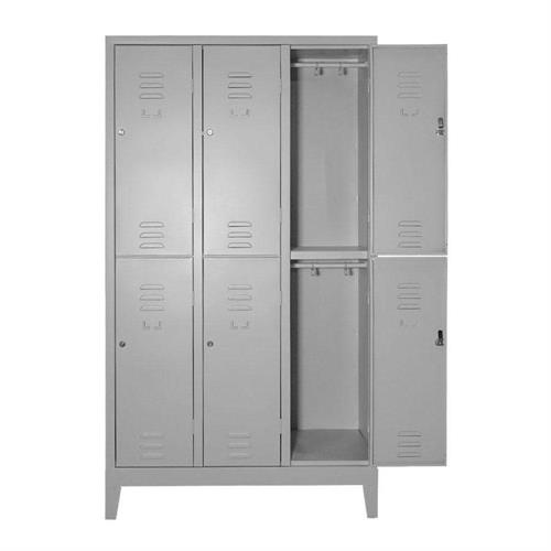 Armadietto spogliatoio multiplo 6 posti sovrapposto, 101x50x180H cm