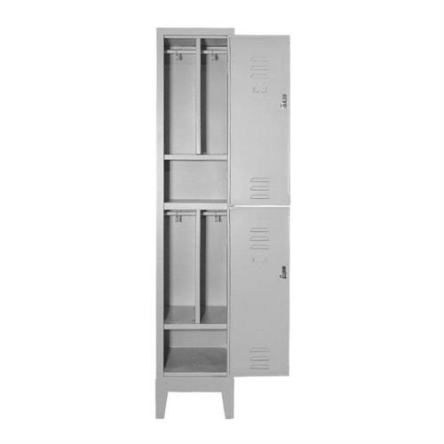 Armadietto spogliatoio multiplo 2 posti sporco/pulito, 36x50x180H cm