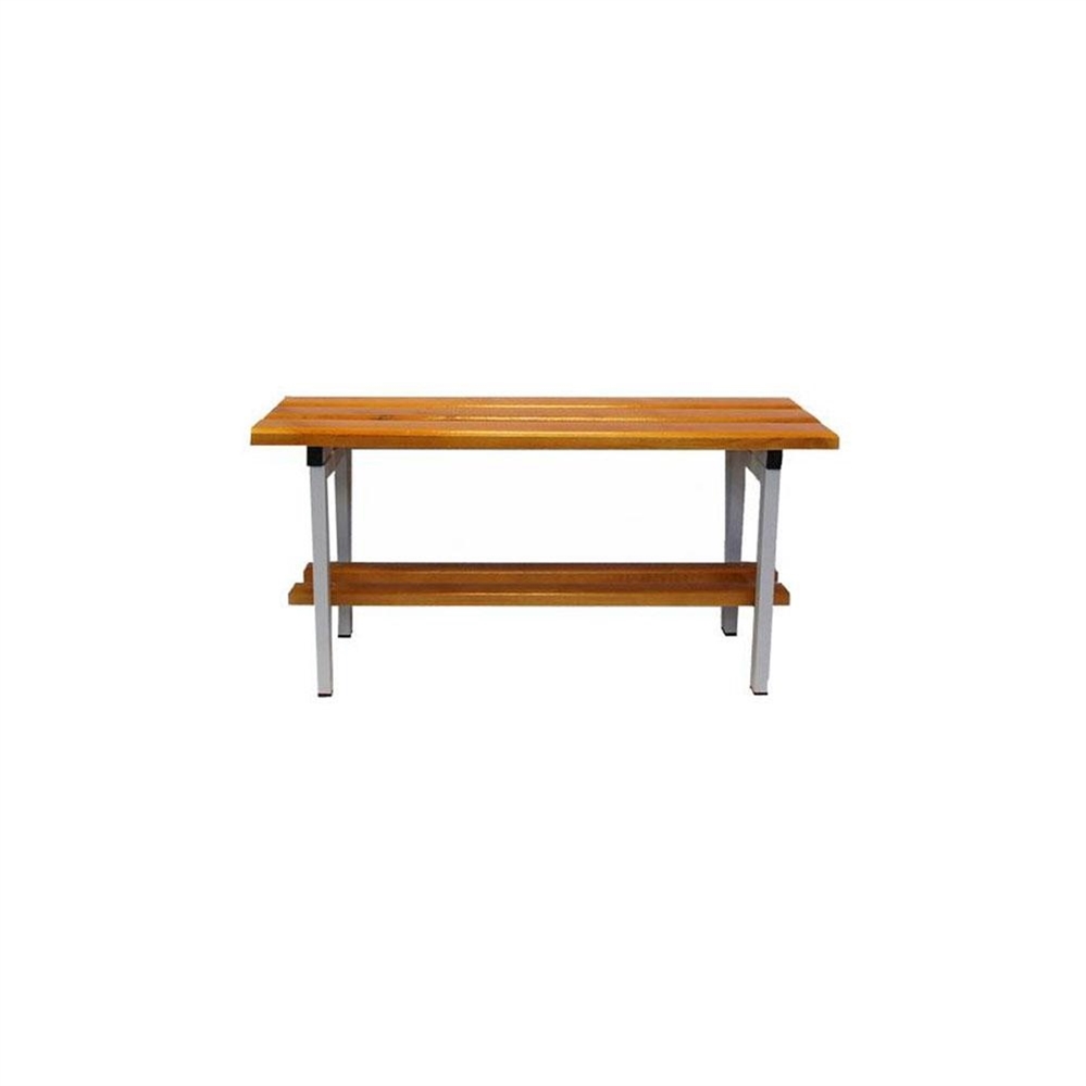 Panca spogliatoio 3 posti in legno, 100 x 36 x 47,5 cm