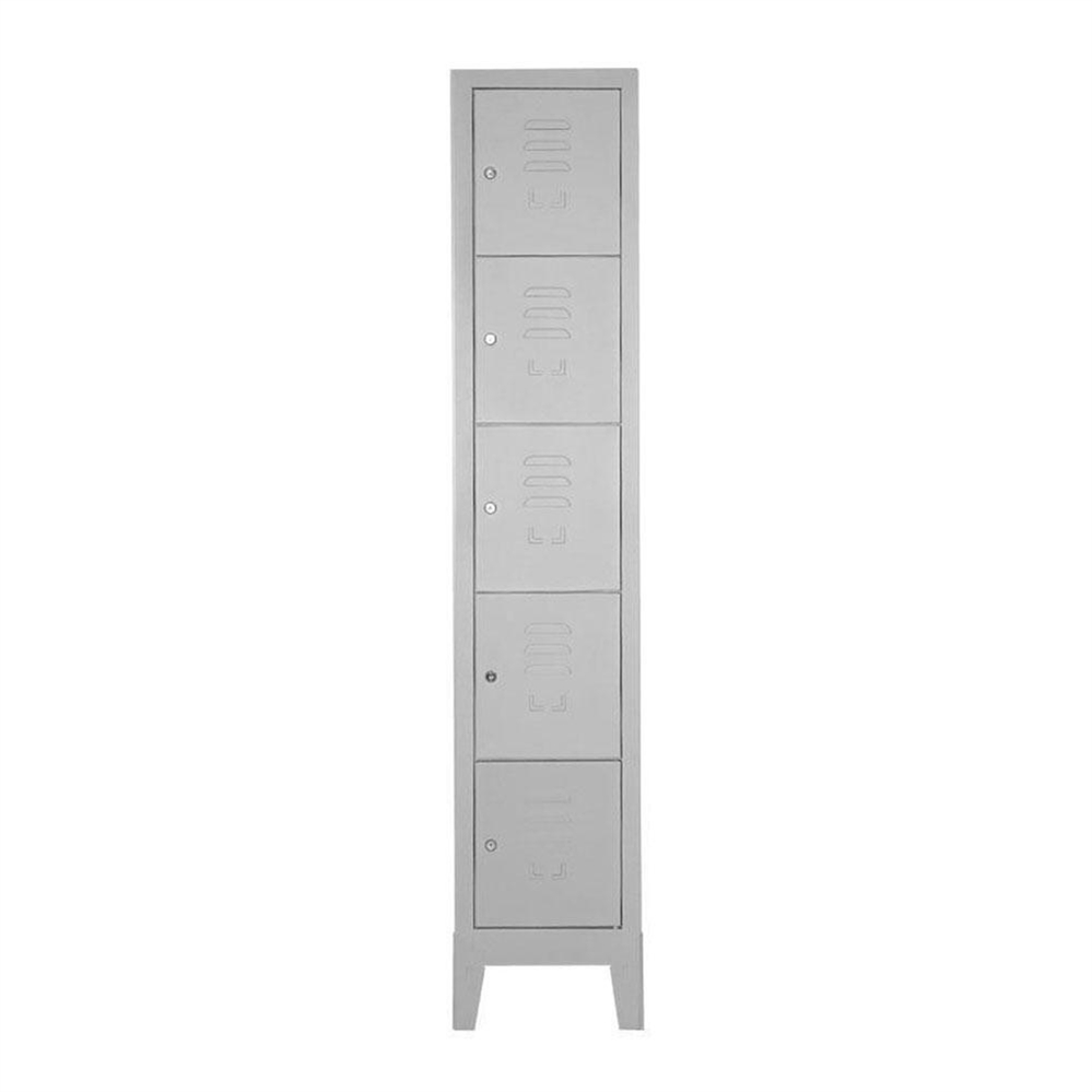 Armadio casellario a 5 posti, 35 x 38 x 180 cm, Grigio