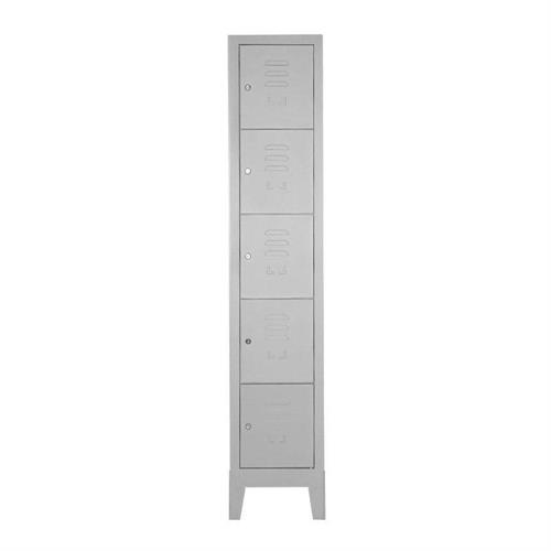 Armadio casellario a 5 posti, 35 x 38 x 180 cm, Grigio