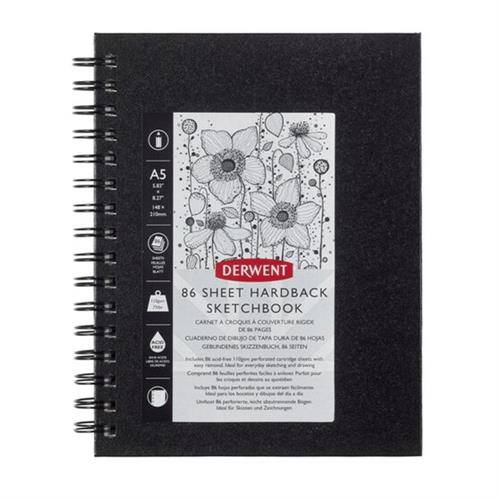 DERWENT Sketch Book A5, 15x21 cm, con spirale, fogli 110 gr