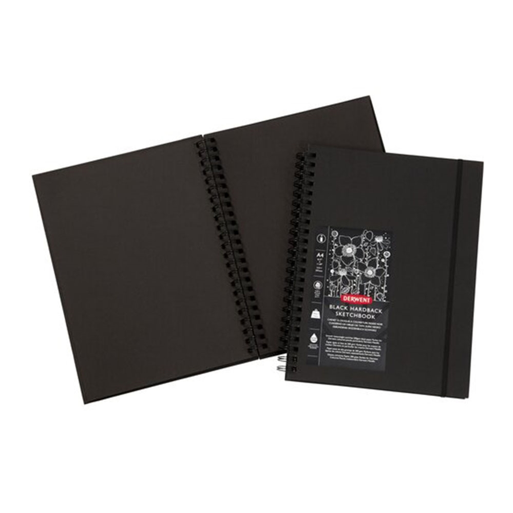 DERWENT Sketch Book A4, 210x297 mm, con elastico, 40 fogli 200 gr