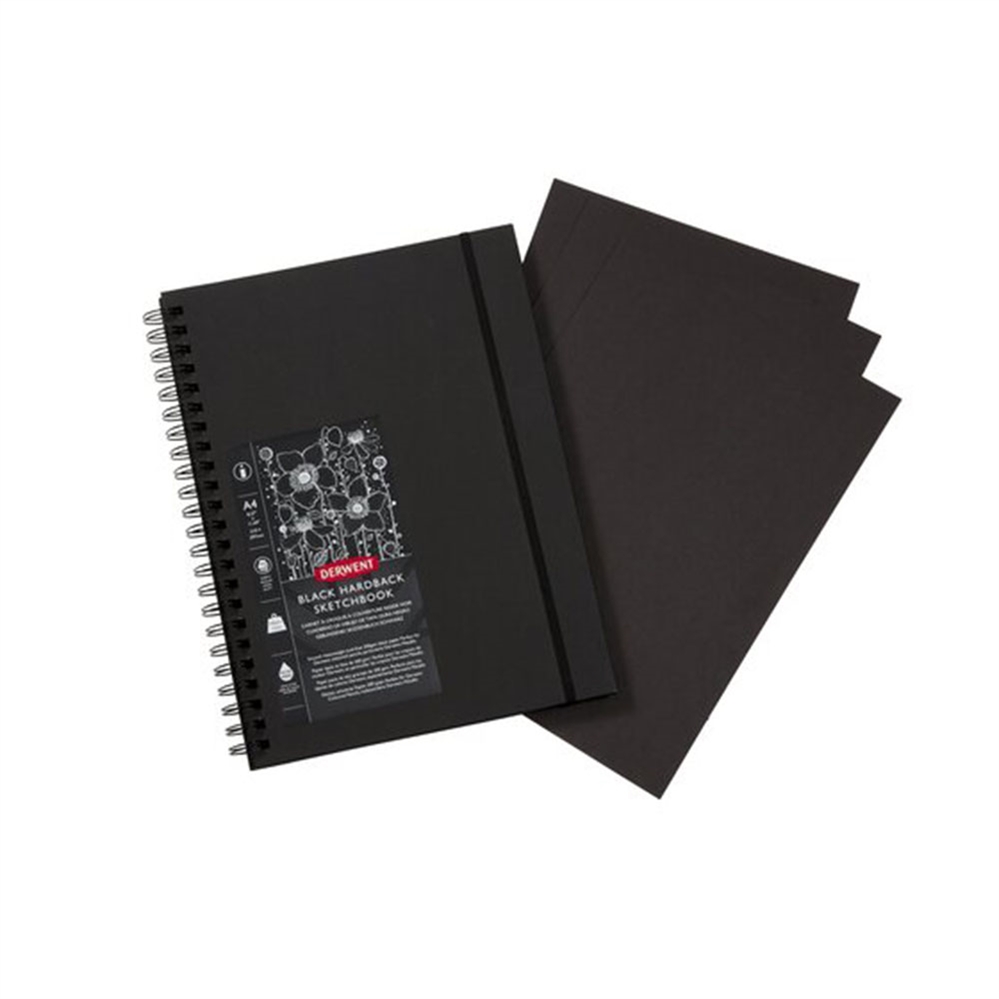 DERWENT Sketch Book A4, 210x297 mm, con elastico, 40 fogli 200 gr