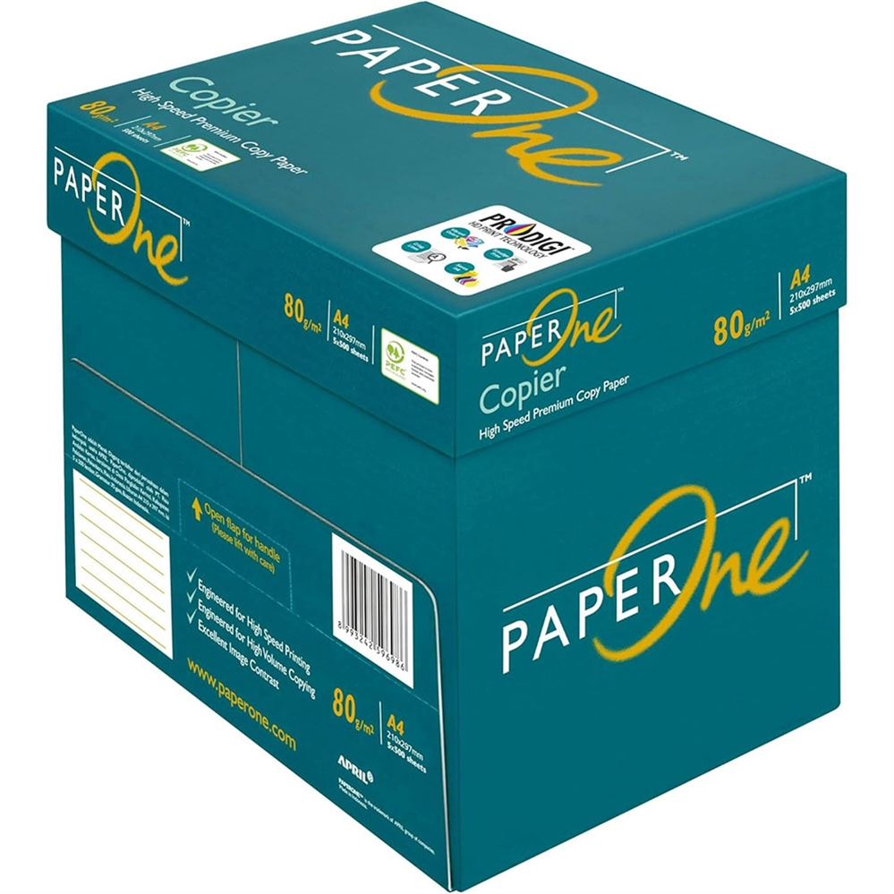 PaperOne Carta per fotocopie, A4, 80 grammi, 210x297 mm