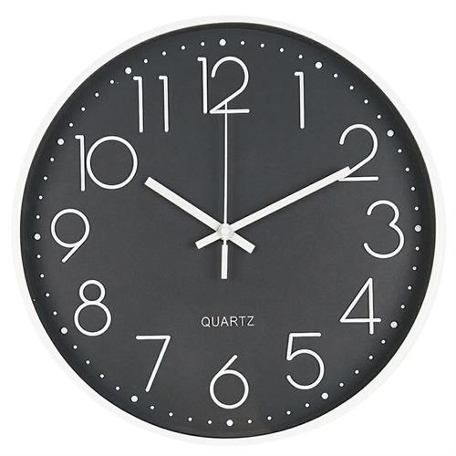 Orologio da parete Trendy, diametro 30,5 cm, Nero e bianco