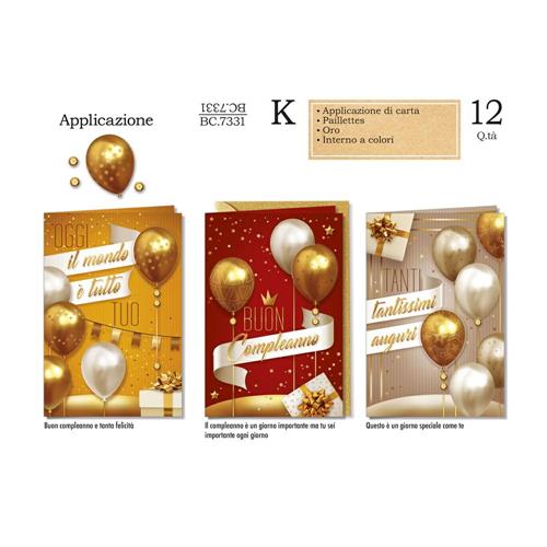 Cromo Compleanno adulto palloncini di carta, 12 Pezzi