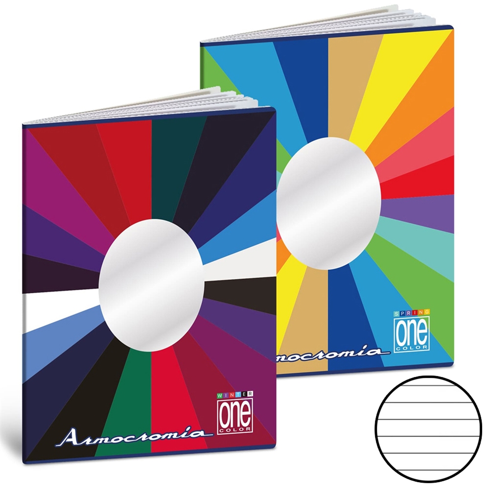 Blasetti One Color Maxi Quaderno Armocromia 80GR, righe 1R
