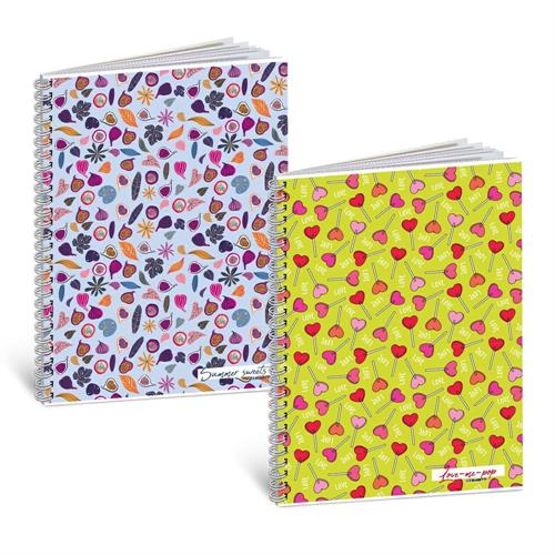 Blasetti Maxi Quaderno con spirale Pattern, righe 1R