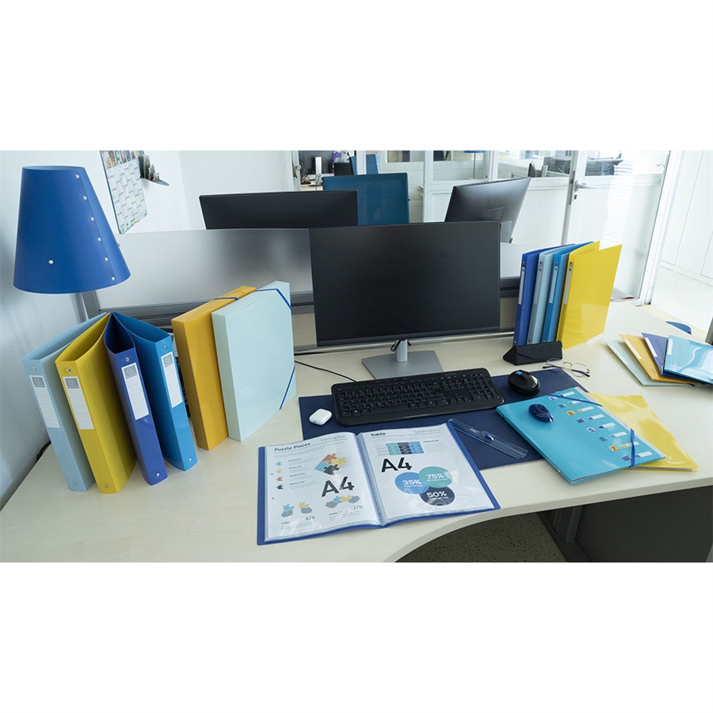 Exacompta Portalistini BEE BLUE A4 PPL, 20 buste, colori assortiti