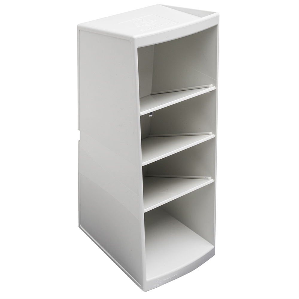 Exacompta Torre portaoggetti MultiTower Autentik, 4 scomparti, Bianco