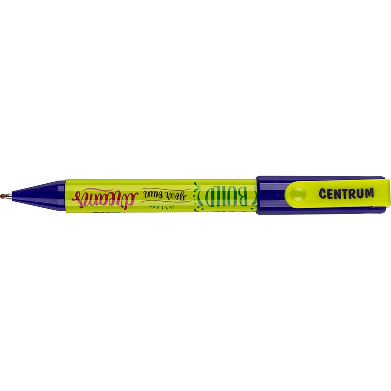 CENTRUM Espositore Penne a sfera automatica Blu 0,7 mm, 36 pezzi