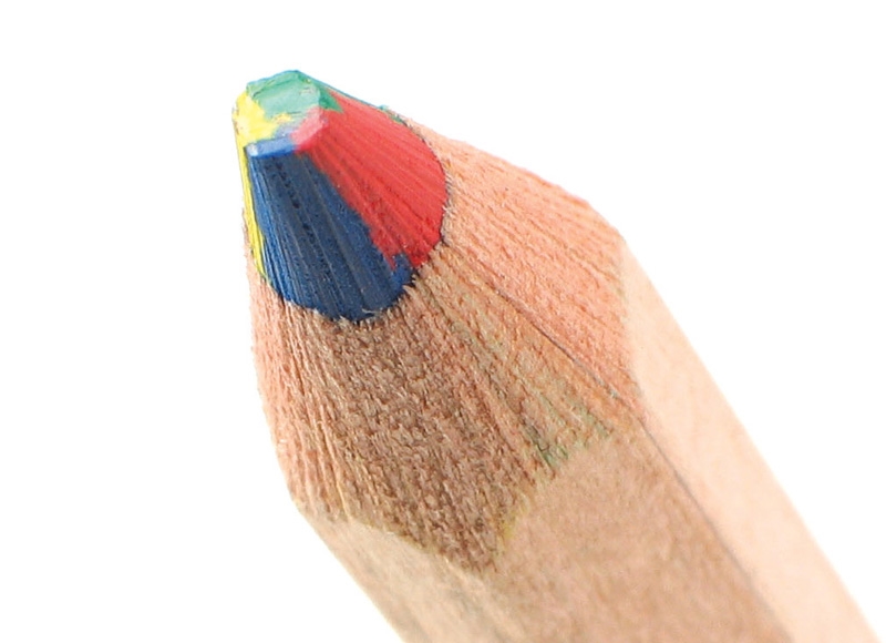 CENTRUM Matita 4 colori RAINBOW, fusto in legno diametro 10mm