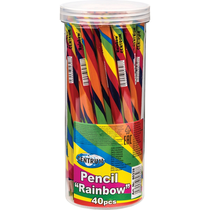 CENTRUM Matita 4 colori RAINBOW, fusto in legno diametro 10mm