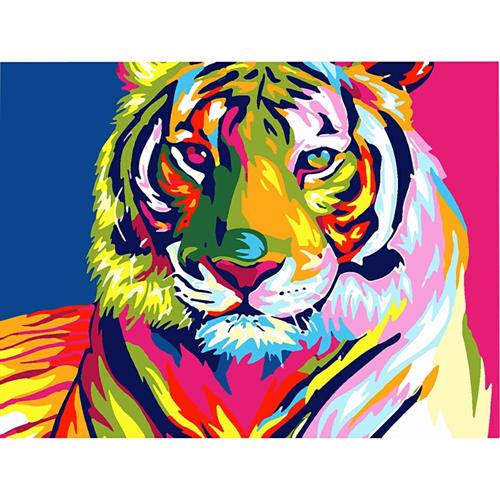 CENTRUM Tela paint by numbers, fantasia Tigre, 30x40cm