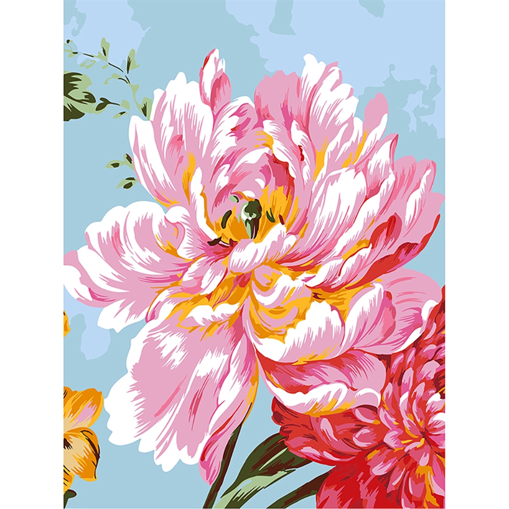 CENTRUM Tela paint by numbers, fantasia Peonia, 30x40cm